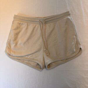 J.Crew University Terry Drawstring Shorts – Cream – 0179